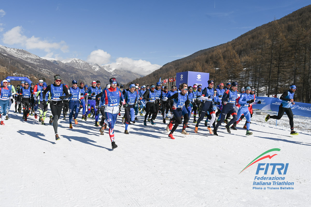 Mondiali Winter Triathlon Age Group Pragelato 2024 - ph Ballabio